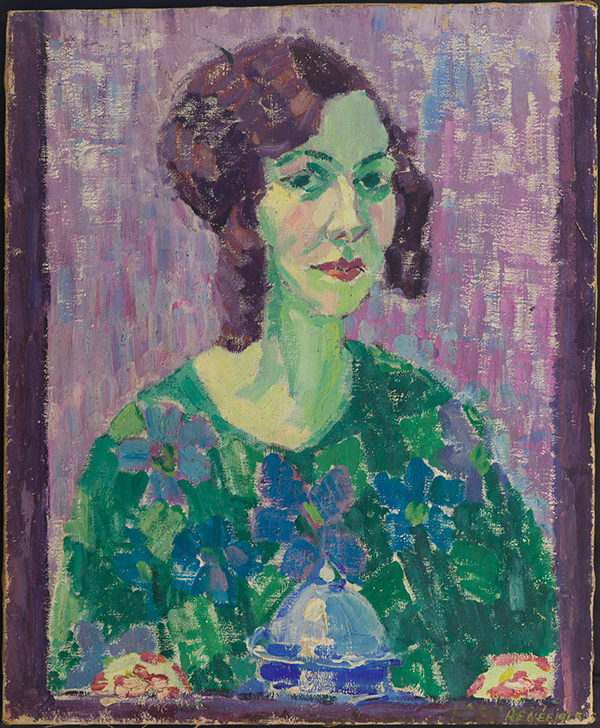 Emmy E. Scheyer, self portrait, 1915, signed RENÉE (Courtesy of Estate of Lette Valeska, trustees: Julia Hammid & Petra Hammid)