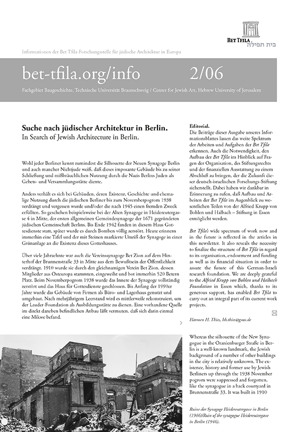 bet-tfila.org/info Nr. 4