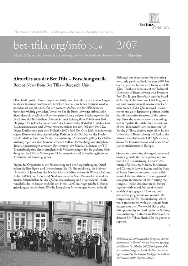 bet-tfila.org/info Nr. 6